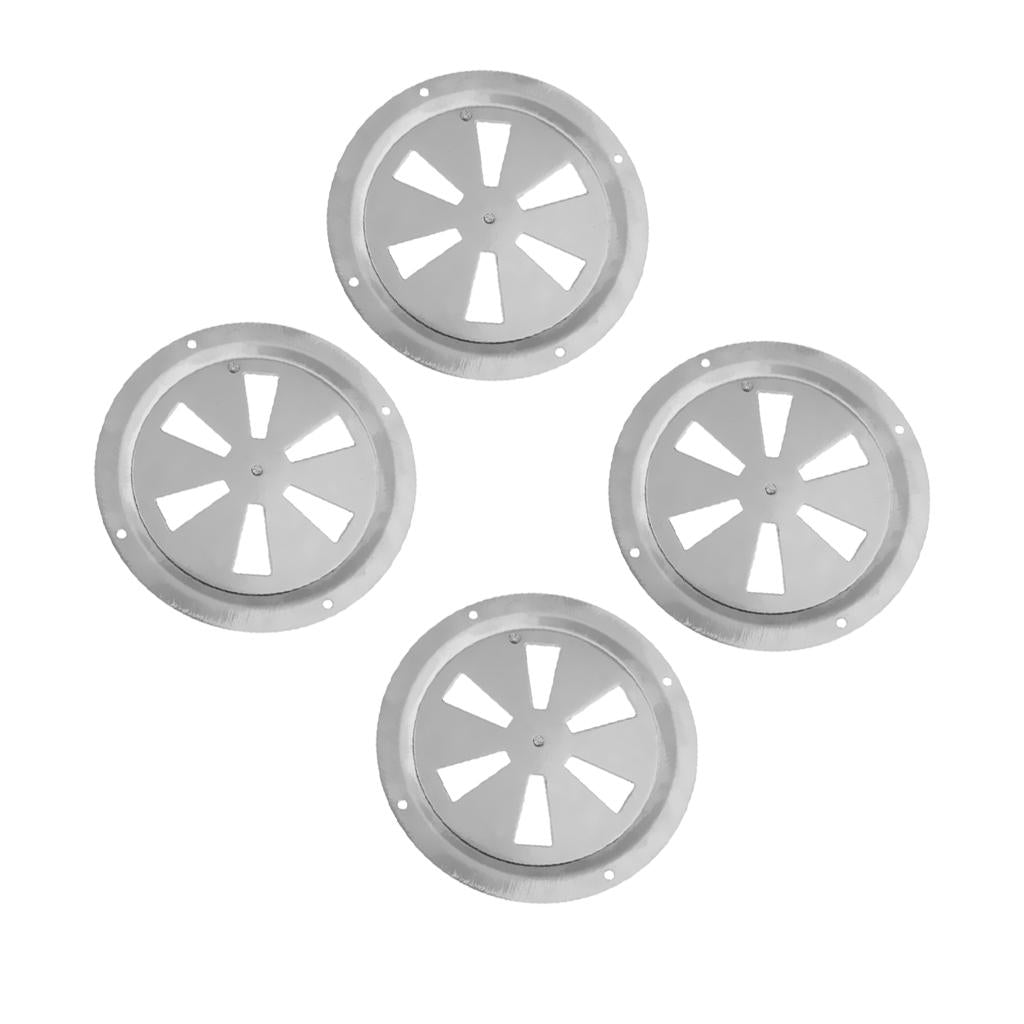 4pcs Round Butterfly Ventilator Vent Cover Stainless 5 Marine Boat Hardware"
