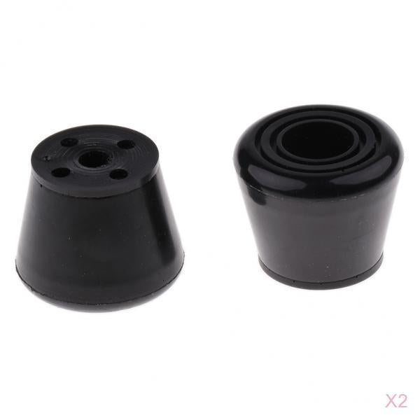 4pcs Black Roller Skates Toe Stops Outdoor Inline Skating Accessories