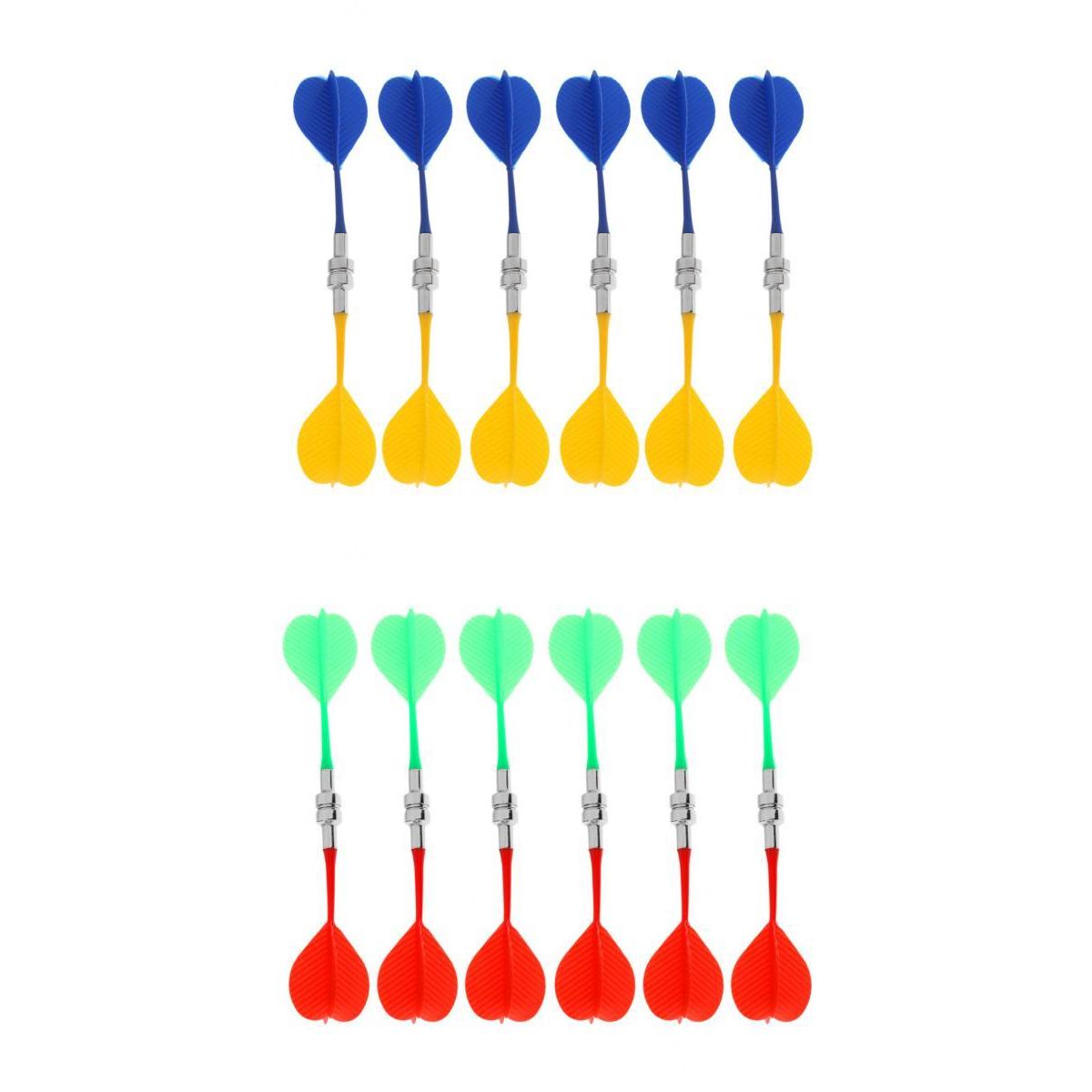 24Pcs Magnetic Darts Safety Plastic Darts Replacement Dart Board Indoor Game