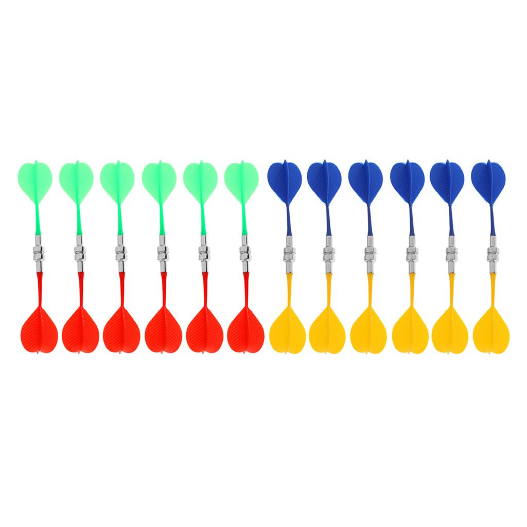 24Pcs Magnetic Darts Safety Plastic Darts Replacement Dart Board Indoor Game