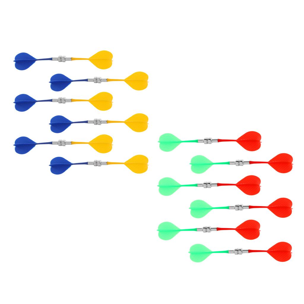 24Pcs Magnetic Darts Safety Plastic Darts Replacement Dart Board Indoor Game