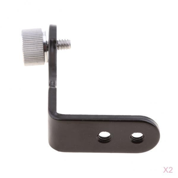 2x Camera Holder Telescope Tripod Adapter Mount Holder L-shape Fixed Bracket