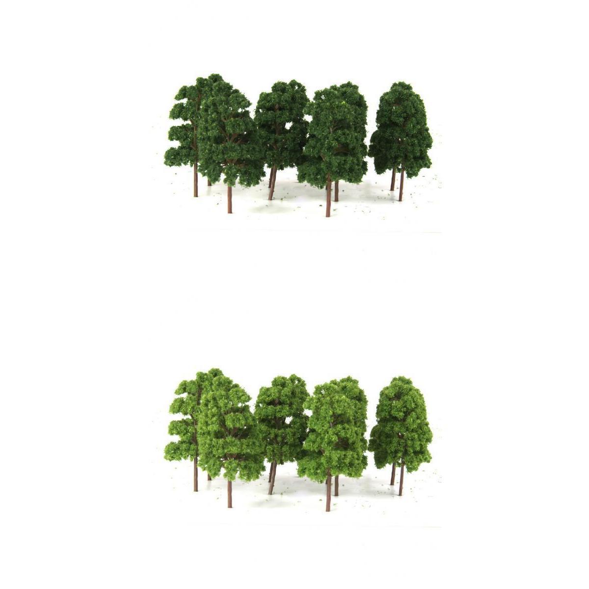 20pcs Architecture Scenery Model Trees Train Railroad Landscape HO N Scale