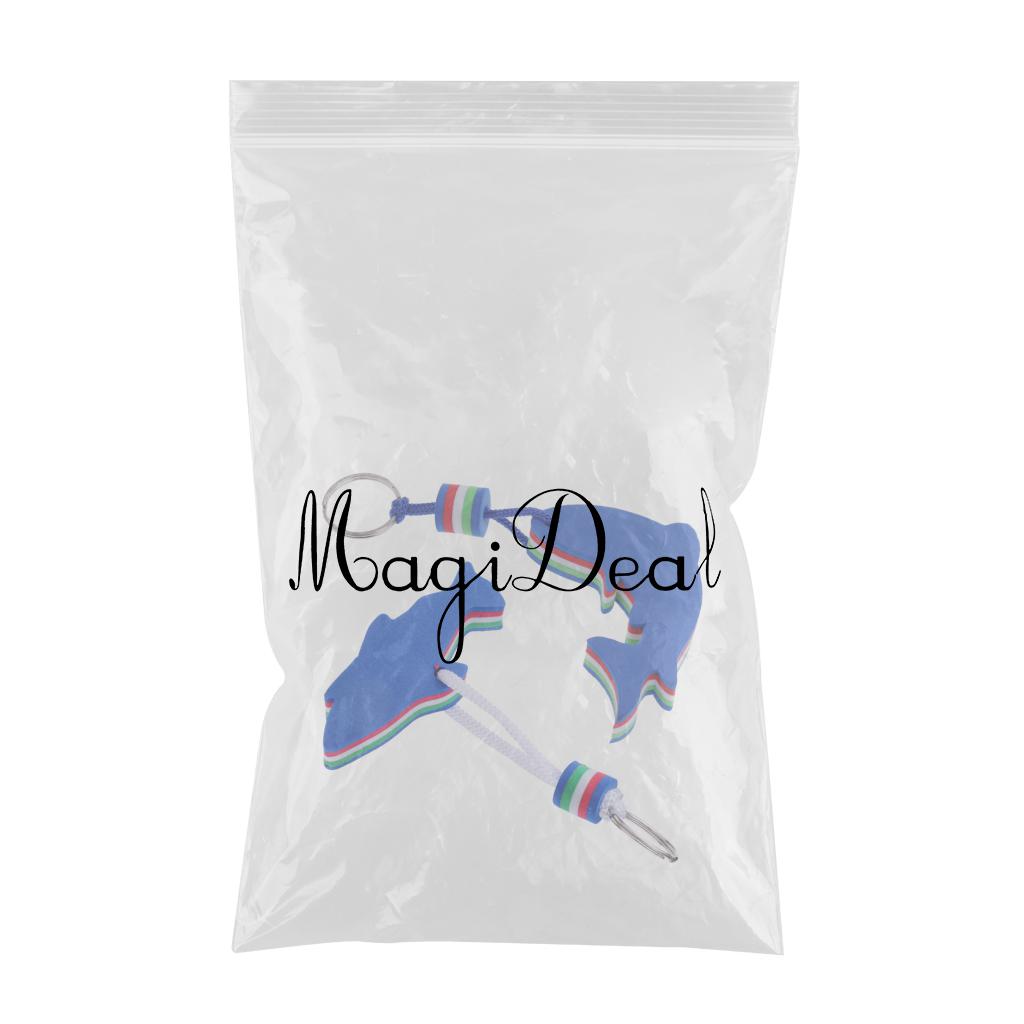 1 Pair Boating Floating Key Chain Key Ring Keyring in Two Dolphin Shape Cute