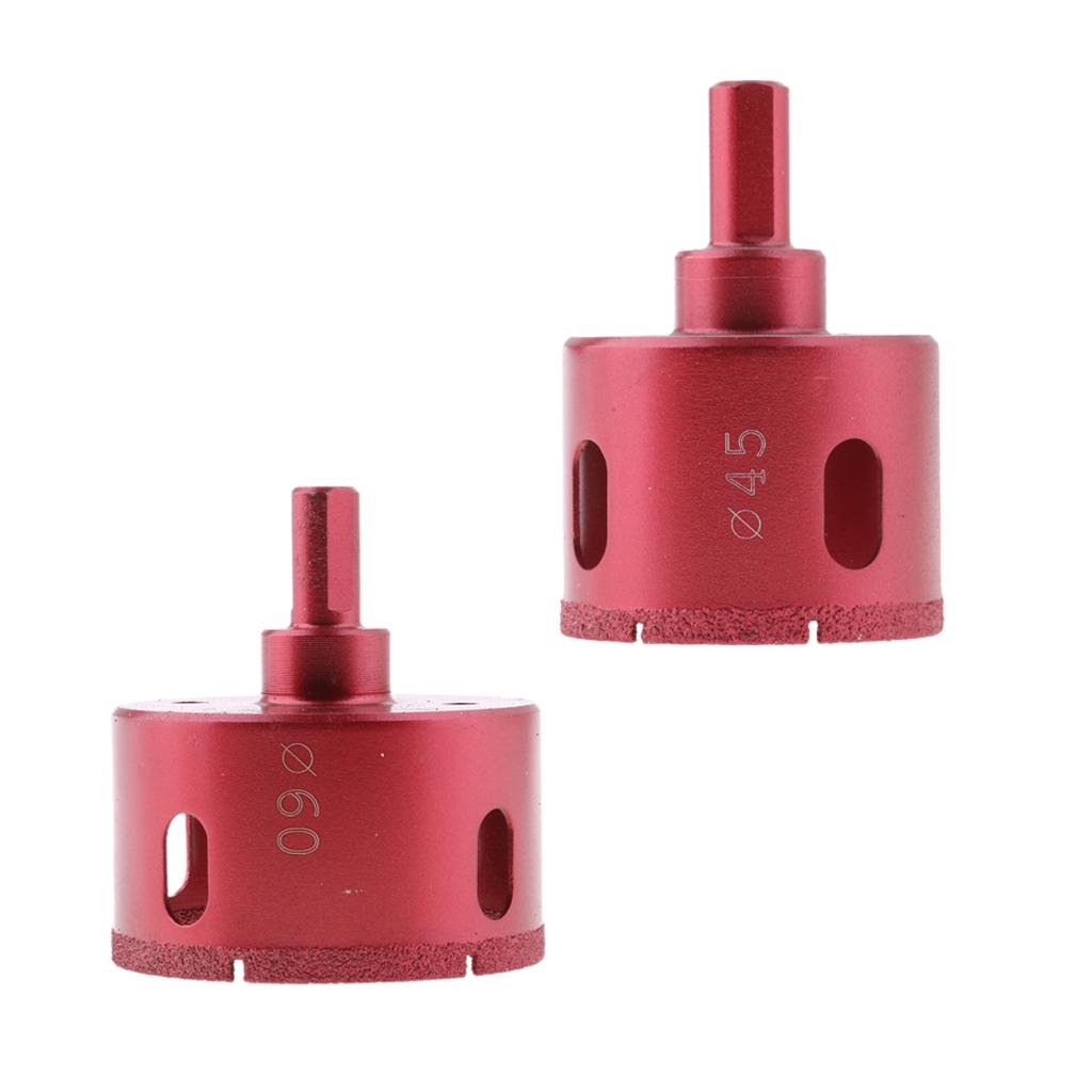 45mm + 60mm Diamond Tool Drill Bit for Glass Ceramic Marble Tile