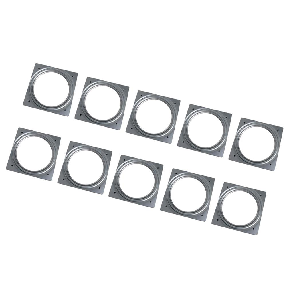10Pcs 155mm Full Ball Bearing Swivel Plate Metal Lazy Susan Turntable Desk