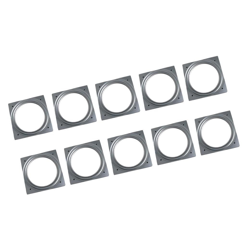 10Pcs 155mm Full Ball Bearing Swivel Plate Metal Lazy Susan Turntable Desk