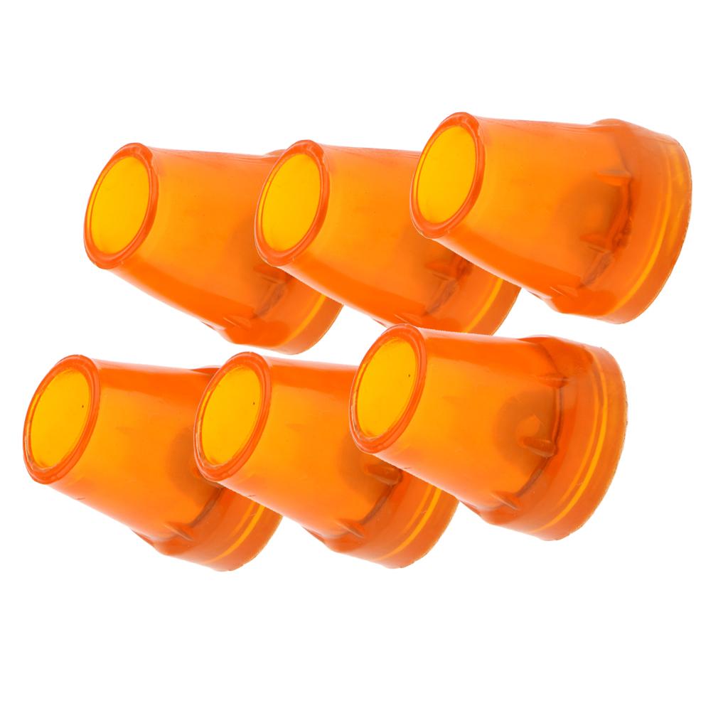 6 Pieces Anti Slip Rubber Tip For Cane Walking Stick Crutches Chair 7/8 inch