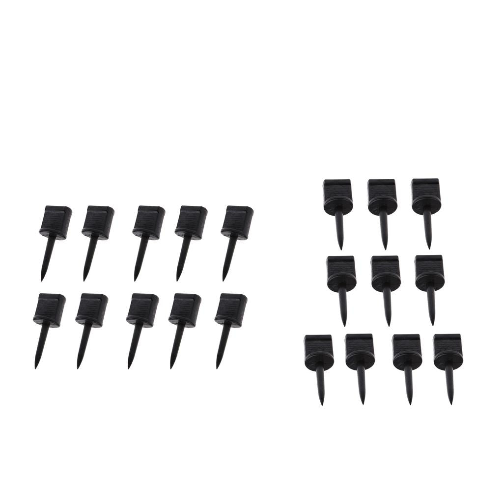 20pcs Plastic Archery Paper Target Pins Nail Supplies Target Face Pins Black