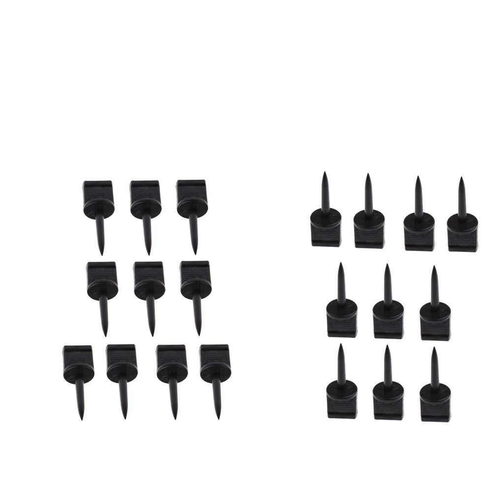 20pcs Plastic Archery Paper Target Pins Nail Supplies Target Face Pins Black