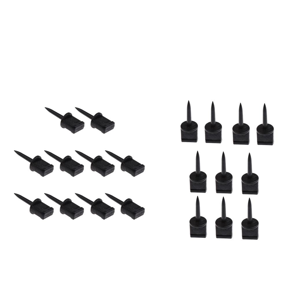 20pcs Plastic Archery Paper Target Pins Nail Supplies Target Face Pins Black
