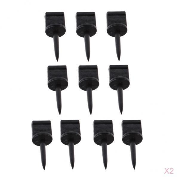 20pcs Plastic Archery Paper Target Pins Nail Supplies Target Face Pins Black