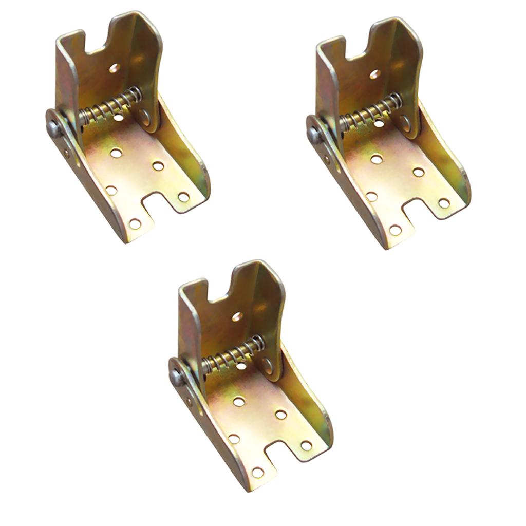 3Pcs Foldable Support Bracket Steel Lock Extension Table Bed Leg Feet Hinge