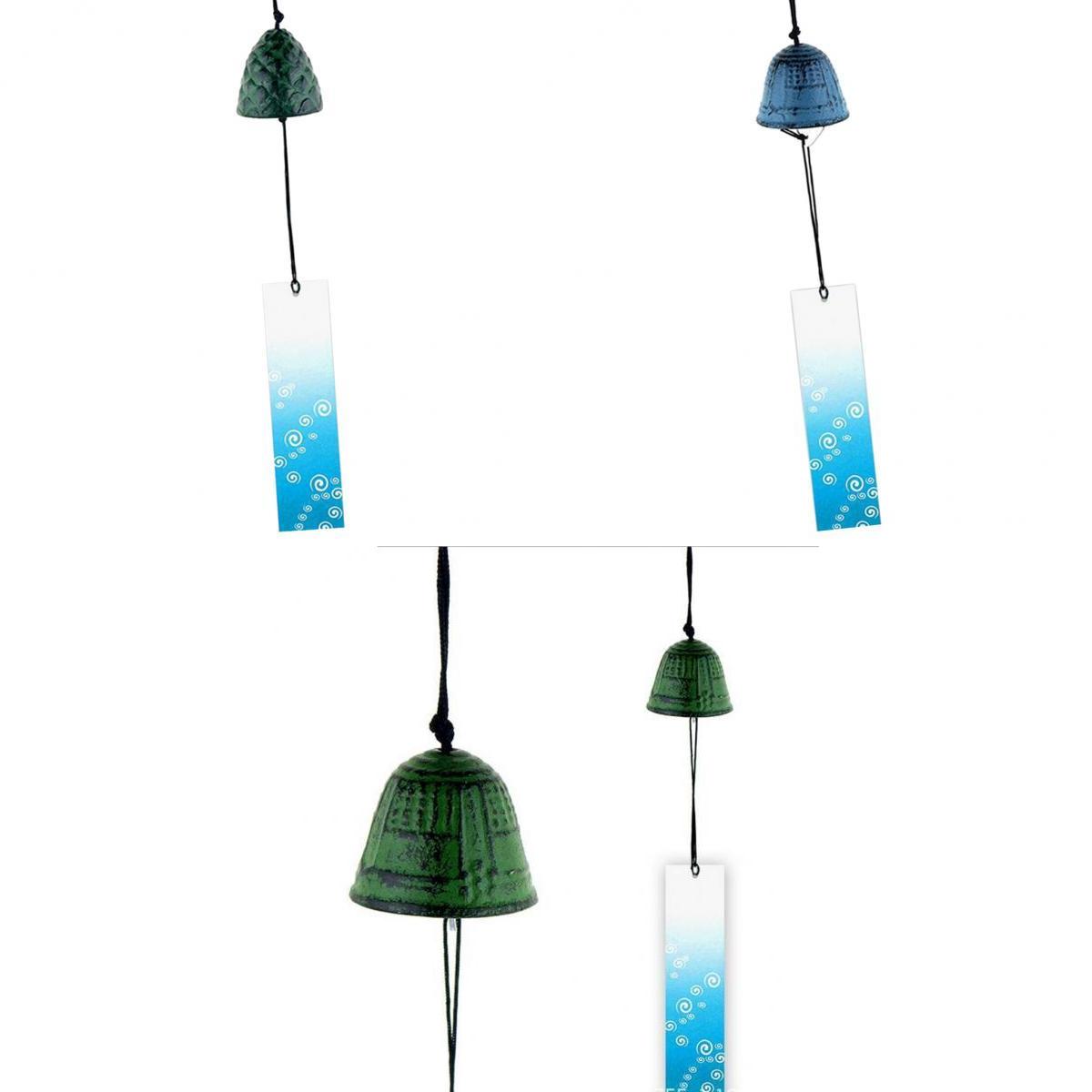 3 Pieces Japanese Furin Wind Chime Nambu Cast Iron Bells Set