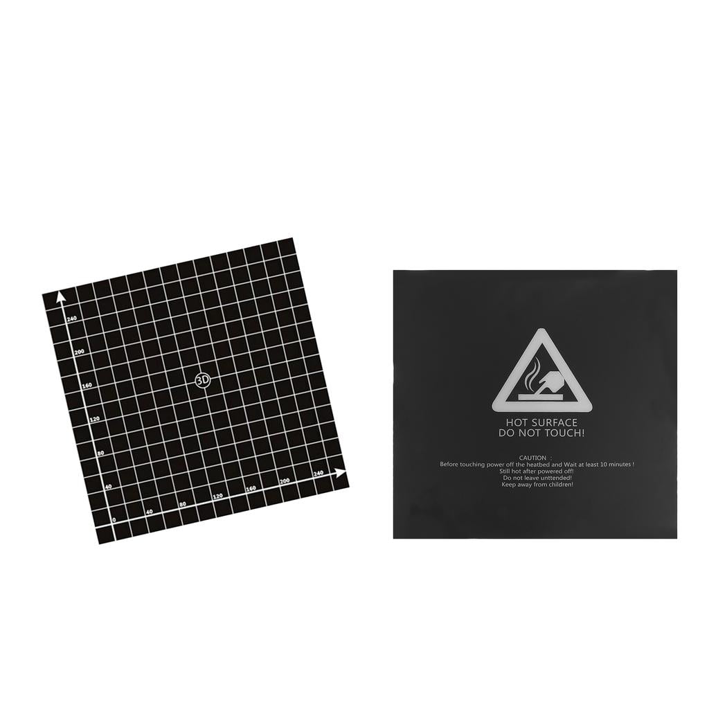300*300mm 3D Printing Build Surface Heat Bed Platform Sticker Coordinate