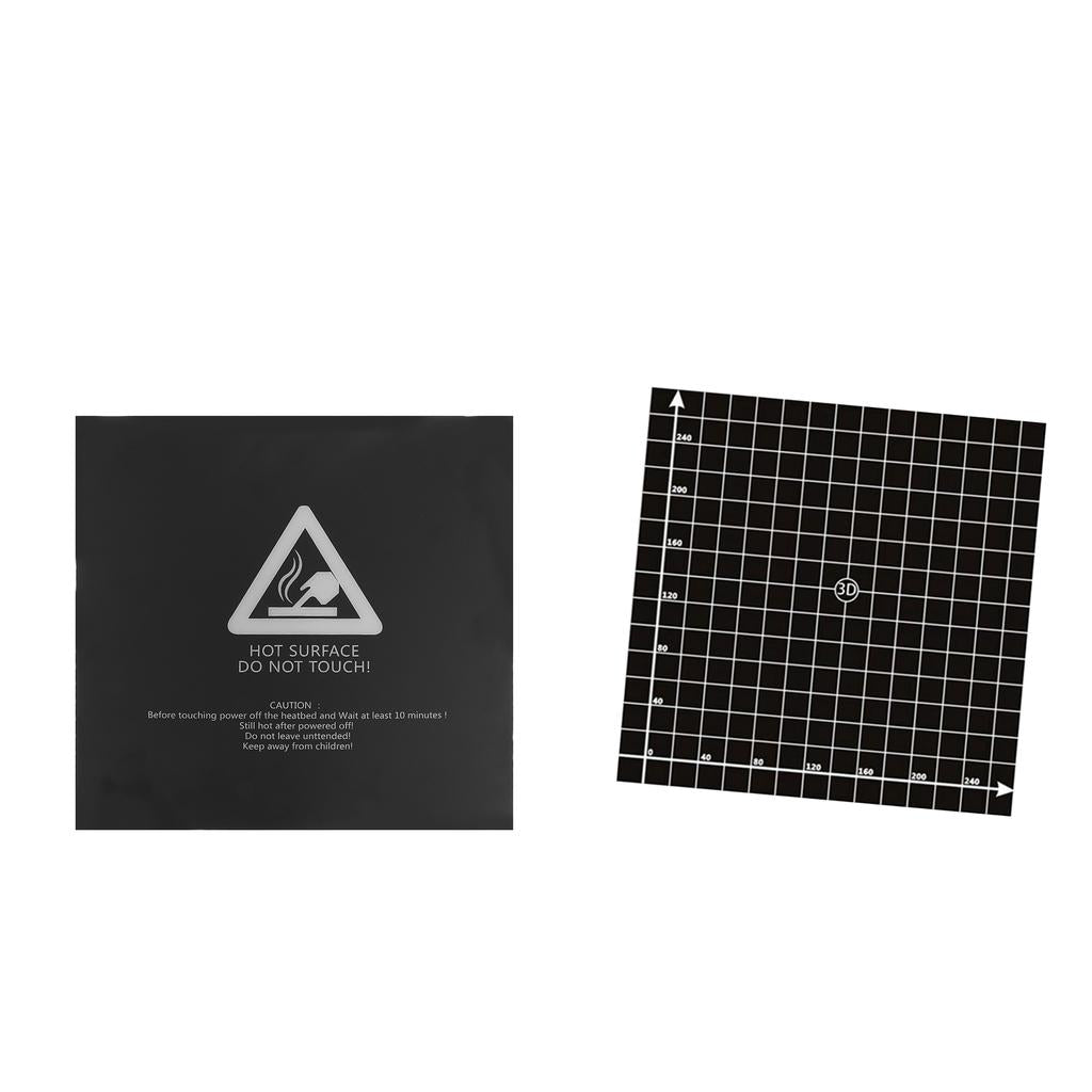300*300mm 3D Printing Build Surface Heat Bed Platform Sticker Coordinate