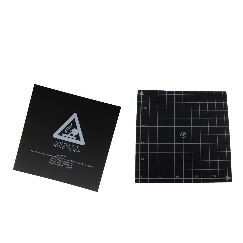 3D Printer Heated Bed Build Surface Plate&Coordinate Sticker Sheet 220x220mm