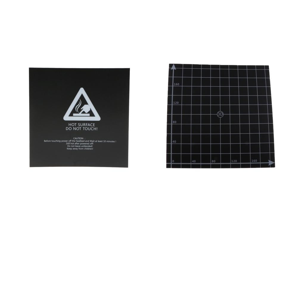 3D Printer Heated Bed Build Surface Plate&Coordinate Sticker Sheet 220x220mm