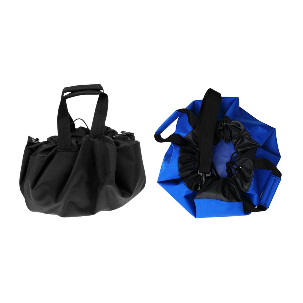 2Pcs Waterproof Diving Wetsuit Changing Mat Surf Carry Bag with Handles