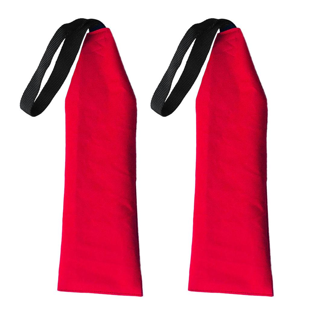 2Pcs Safety Travel Flag for Kayak Canoes and SUP Tow Flag Long Load Flag Red