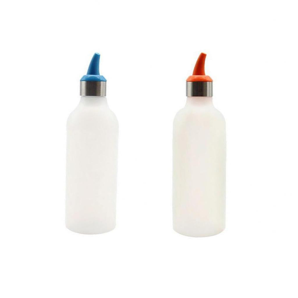 2 Pieces Squeeze Bottle Ketchup Mustard Sauce Vinegar Honey Dispenser 450ml