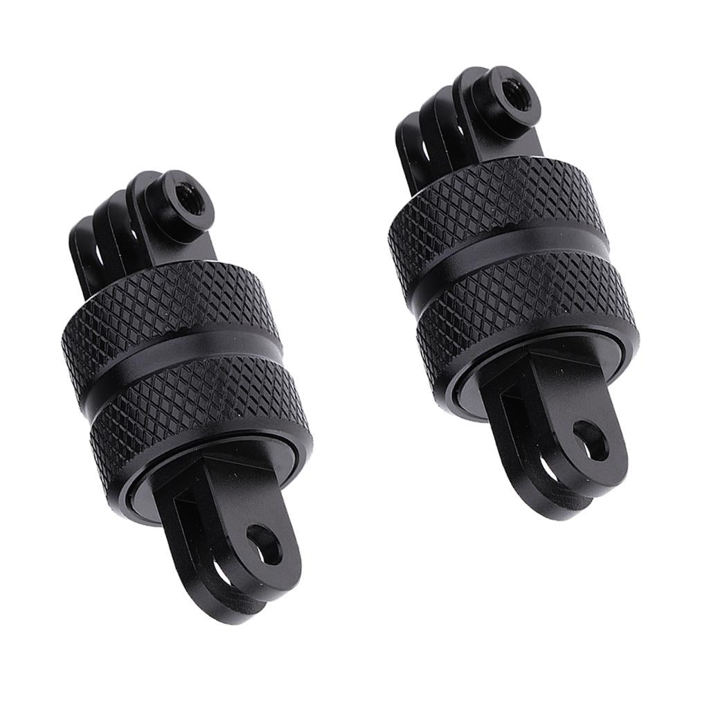 2 Pieces 360 Rotating Aluminum Swivel Arm Mount Adapter Pivot Arm for