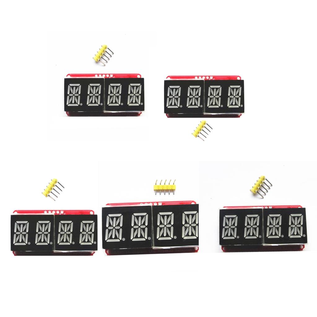 5 Pieces 0.54inch Red 4Bits Digital Tube LED Display Module I2C For