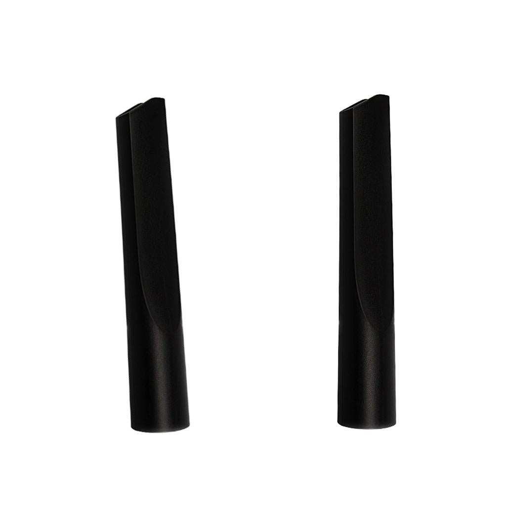 2 Pieces Universal Flat Crevice Tool Attachment Suction Head Black 32mm