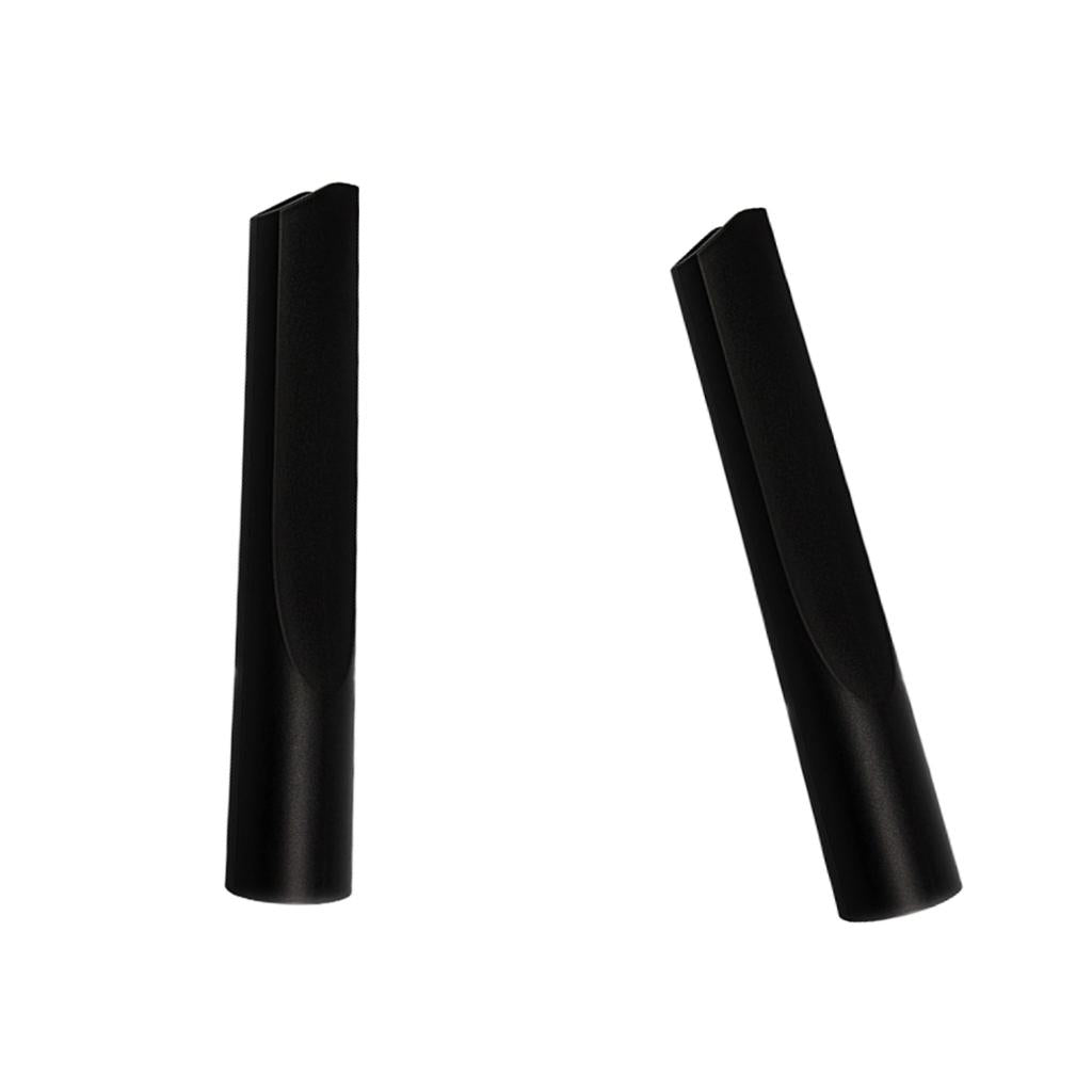 2 Pieces Universal Flat Crevice Tool Attachment Suction Head Black 32mm