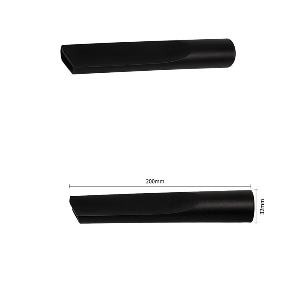 2 Pieces Universal Flat Crevice Tool Attachment Suction Head Black 32mm