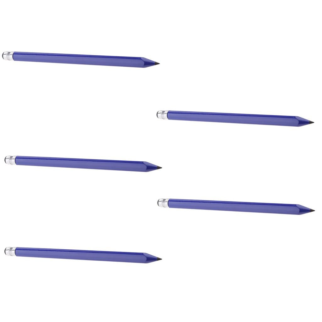 5 X 2-in-1 Retro Touch Screen Stylus for iPhone Samsung Tablets PC Blue