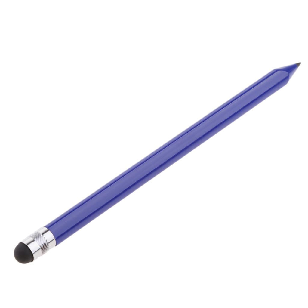 5 X 2-in-1 Retro Touch Screen Stylus for iPhone Samsung Tablets PC Blue