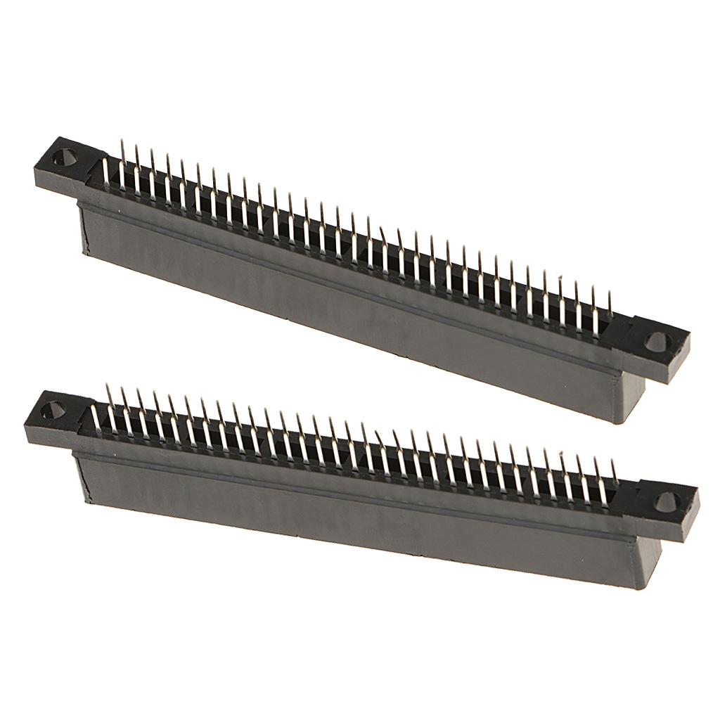 2x 64 PIN CONNECTOR CARTRIDGE SLOT SOCKET REPLACEMENT PART FOR SEGA GENESIS