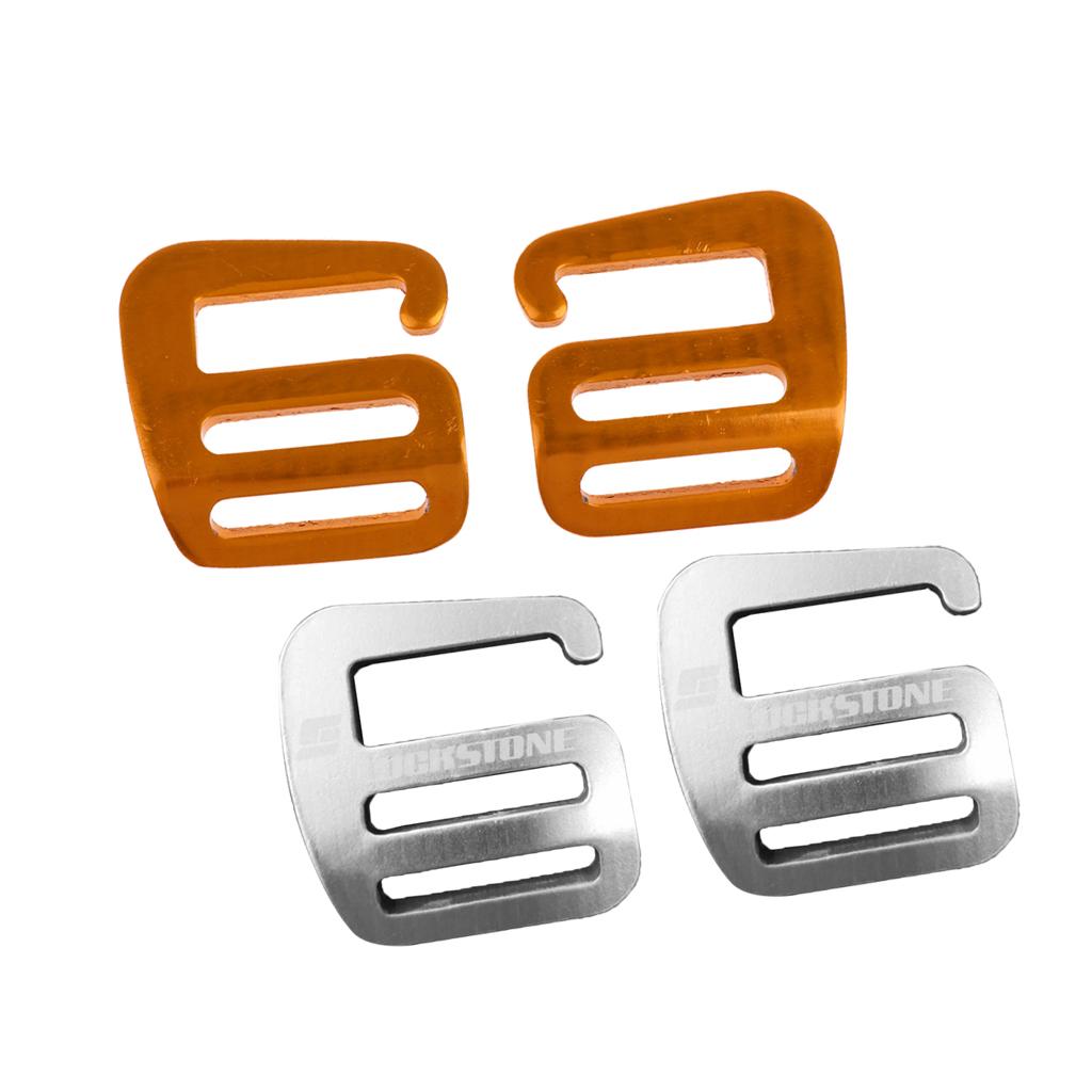4 Pcs 1 inch G Hook Webbing Buckle Backpack Strap Webbing 25mm Silver Gold