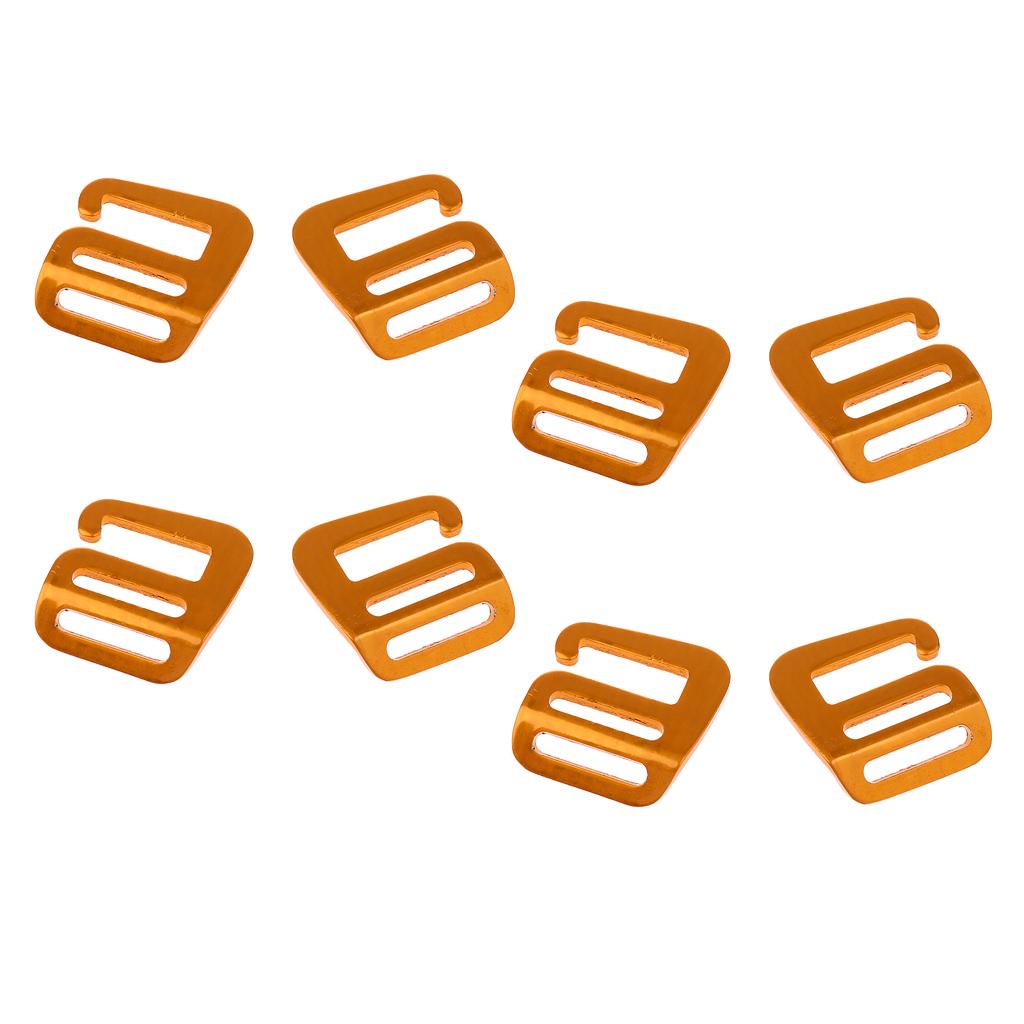4 Pairs 1''/25mm G Hook Tactical Webbing Buckle for Backpack Strap Gold