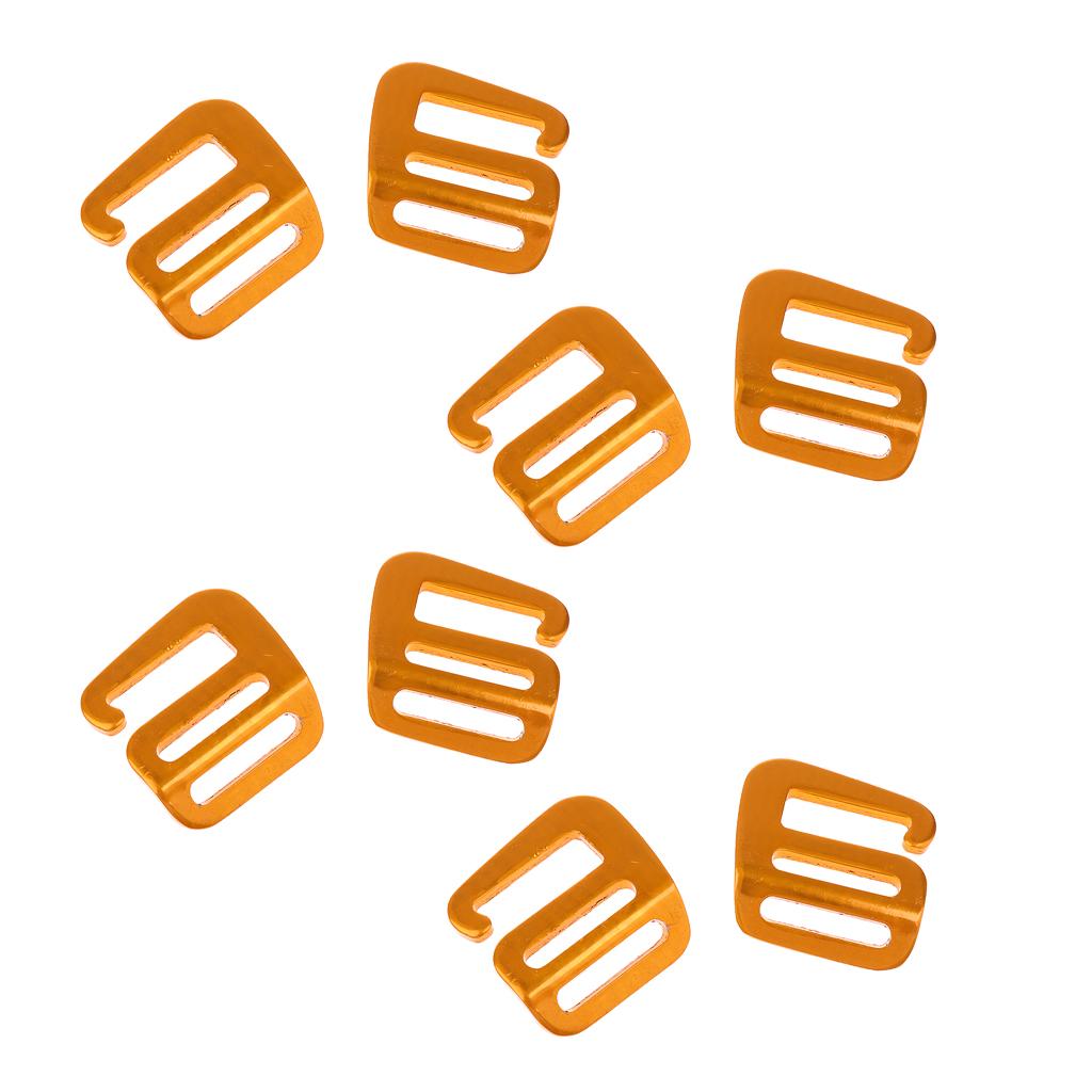 4 Pairs 1''/25mm G Hook Tactical Webbing Buckle for Backpack Strap Gold