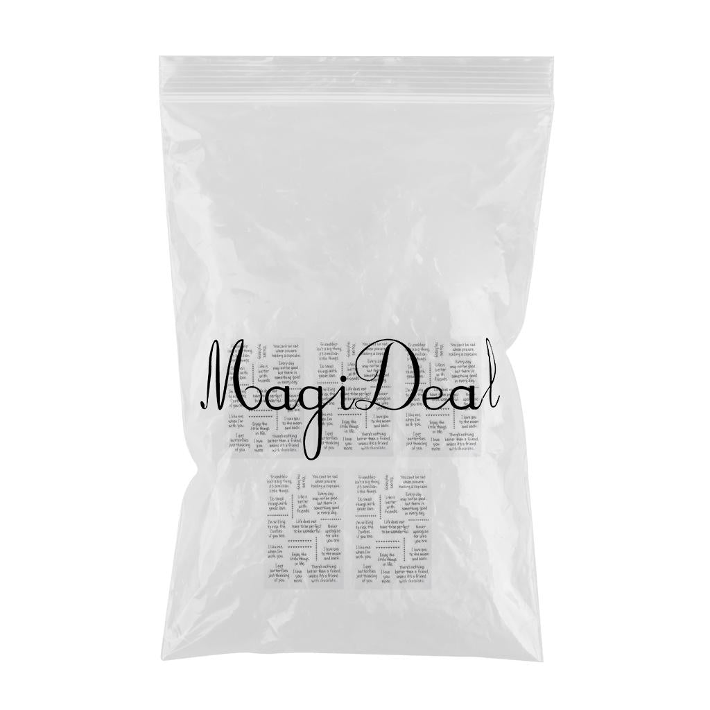 5 Pieces Clear Silicone Stamp Scrapbooking Stamp for Wish Cards Photo Album