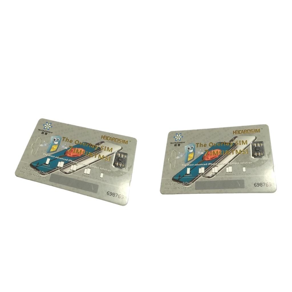 2 X Perfect Unlock Turbo Sim Card for iPhone X 8 7 6S 6 Plus+5S iOS 11.2 GPP