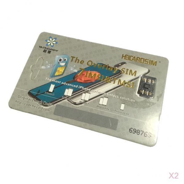 2 X Perfect Unlock Turbo Sim Card for iPhone X 8 7 6S 6 Plus+5S iOS 11.2 GPP