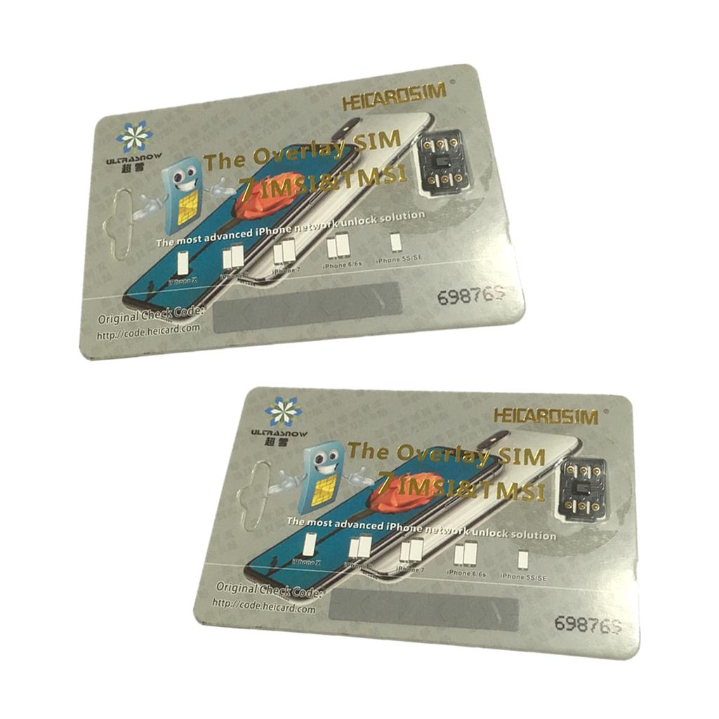 2 X Perfect Unlock Turbo Sim Card for iPhone X 8 7 6S 6 Plus+5S iOS 11.2 GPP