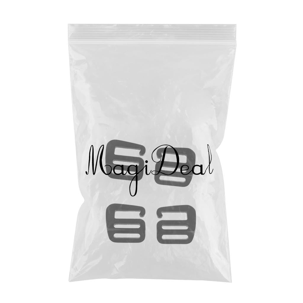 3 Pairs 1''/25mm G Hook Tactical Webbing Buckle for Backpack Strap Black