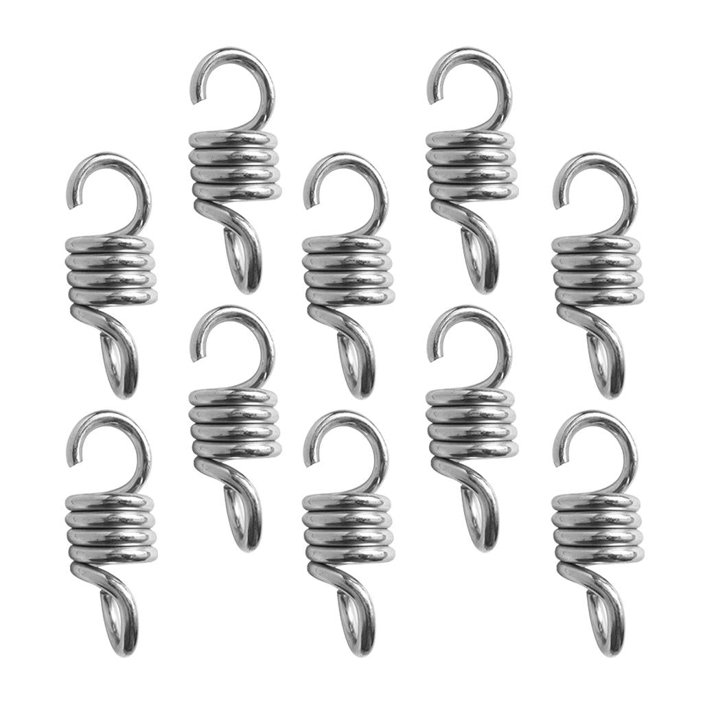 10Piece Extension Spring Suspension Hook Hanger for Yard Swing Hammock Chair
