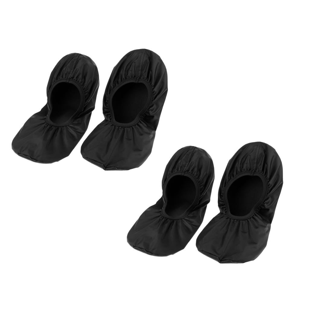2 Pair Black (XL) Bowling Shoe Covers for Household Office Room Realtors