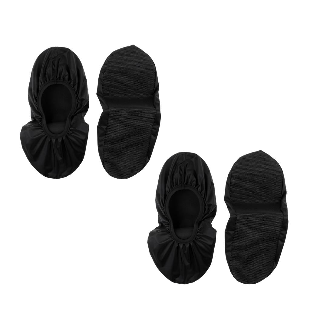 2 Pair Black (XL) Bowling Shoe Covers for Household Office Room Realtors