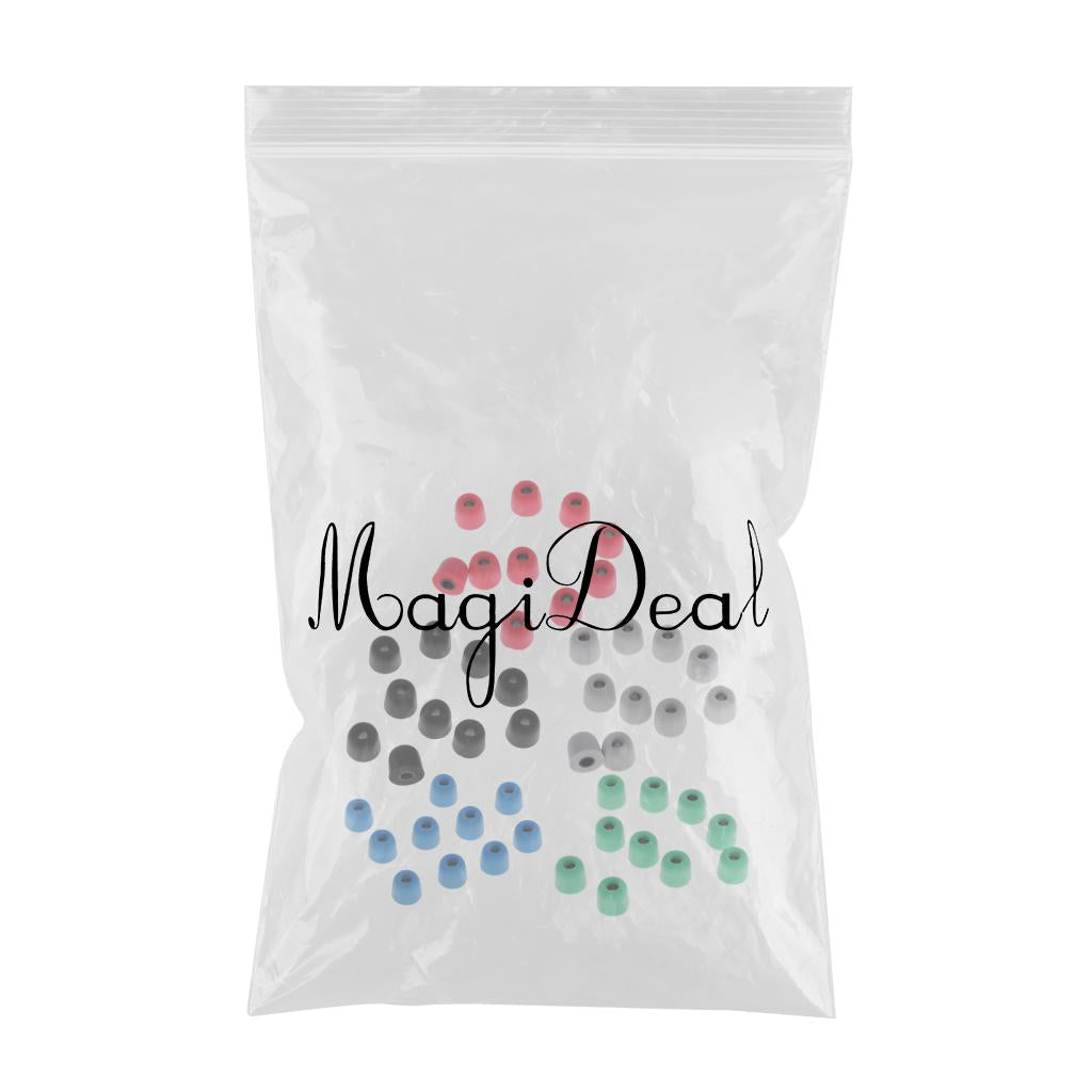 50 Pieces Earbud Memory Foam Eartips Earplug Tips For InEar Headphone 4.5 mm