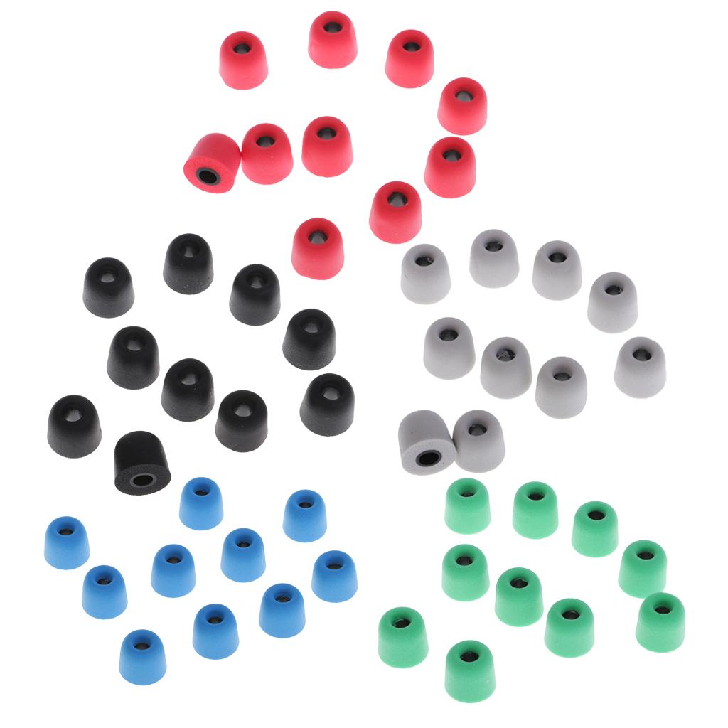 50 Pieces Earbud Memory Foam Eartips Earplug Tips For InEar Headphone 4.5 mm