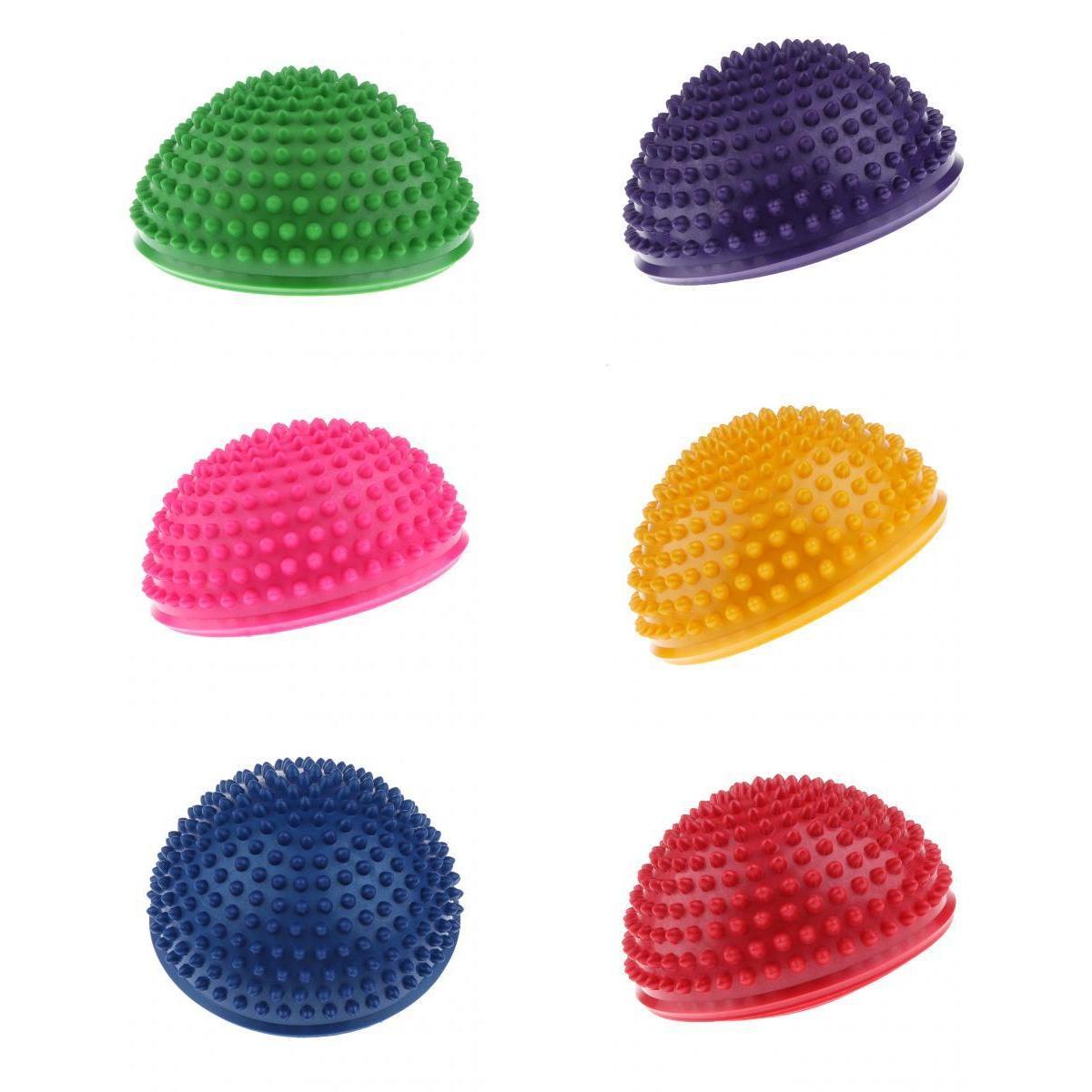 6 Pieces Hedgehog Styled Domed Stability Balance Pod for Kids & Adults