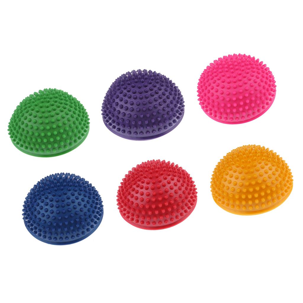 6 Pieces Hedgehog Styled Domed Stability Balance Pod for Kids & Adults