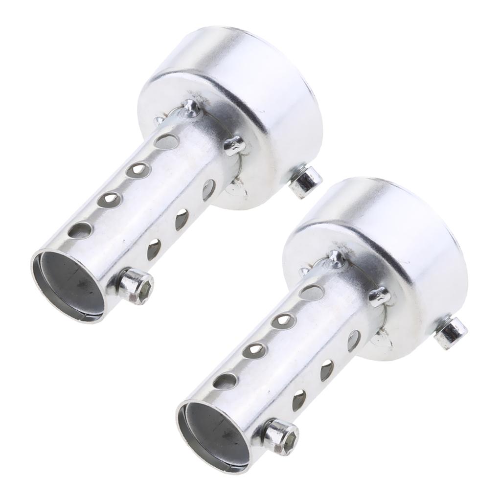2pcs Universal Motorcycle Exhaust Can Killer Silencer Muffler Baffle 48mm