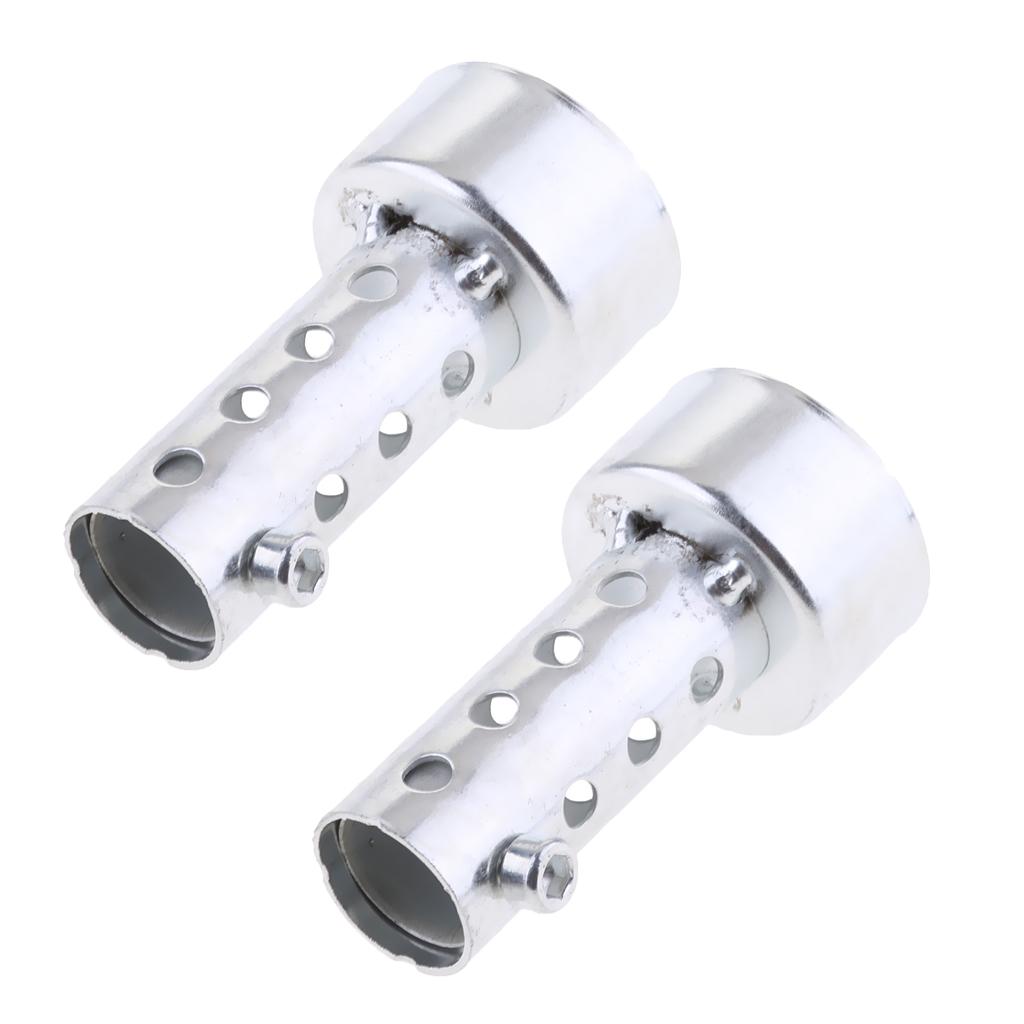 2pcs Universal Motorcycle Exhaust Can Killer Silencer Muffler Baffle 45mm